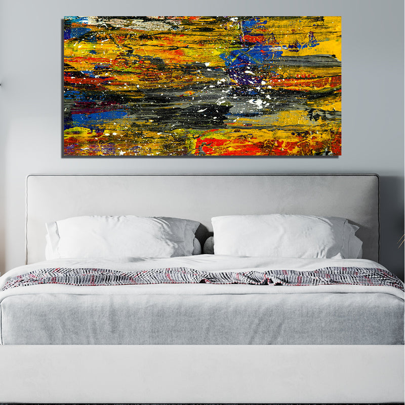 Multi Abstract  On Canvas Wall Painting