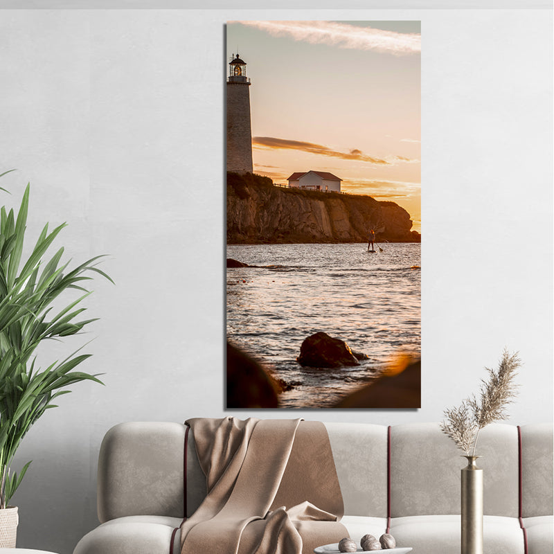 Beacon Beach Print On Canvas Wall Painting