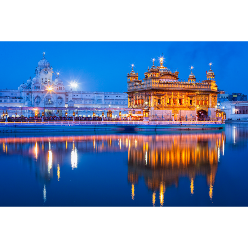 Golden Temple Digitally Printed Wallpaper