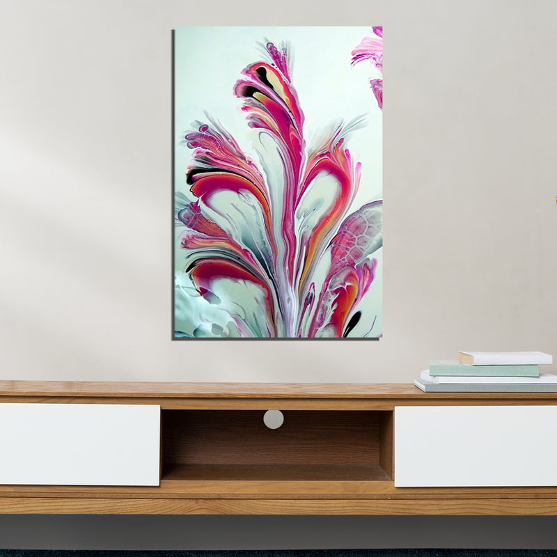 Abstract Floral Canvas Wall Painting