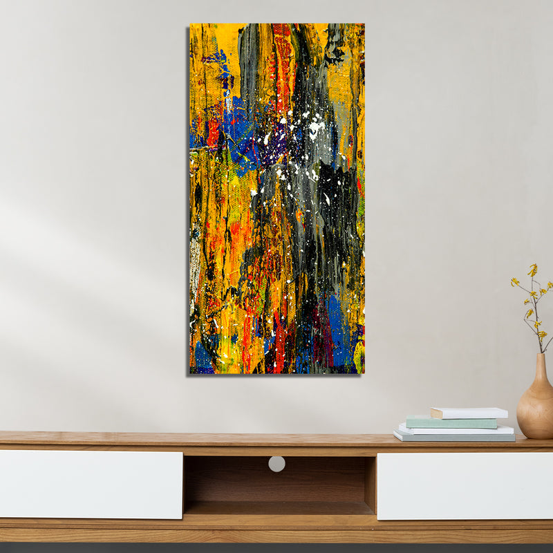 Multi Abstract On Canvas Wall Painting