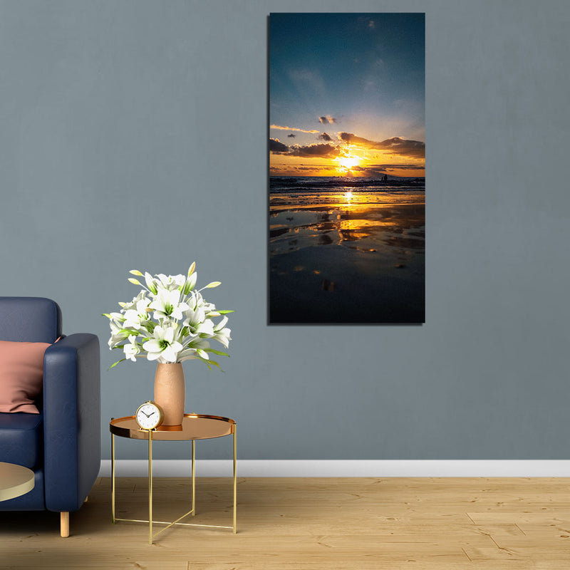 Beautiful Sea Sunset Canvas Wall Painting