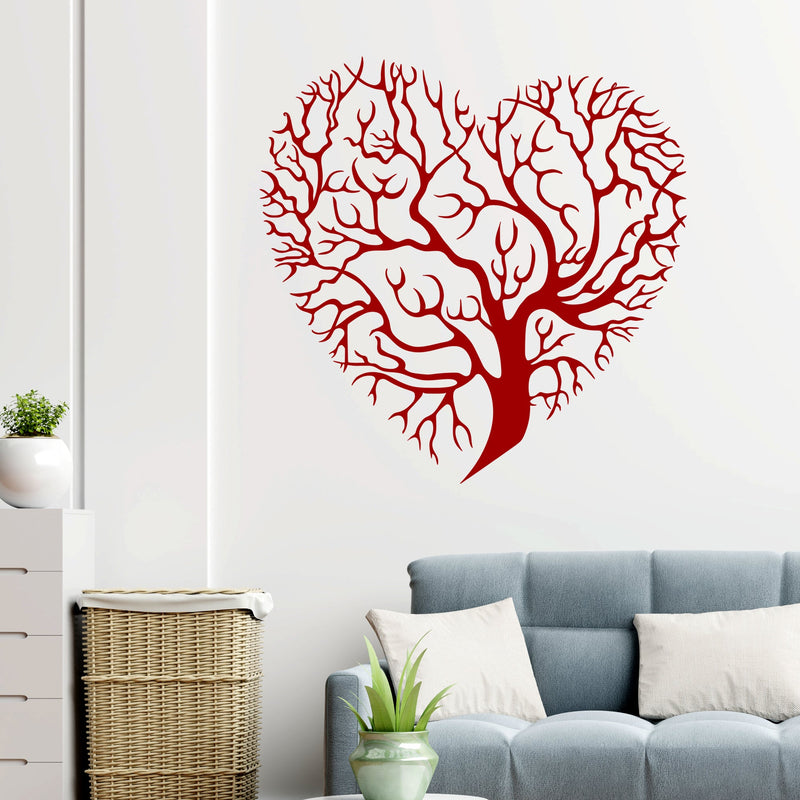 Heart Shaped Tree Premium Quality Wall Sticker