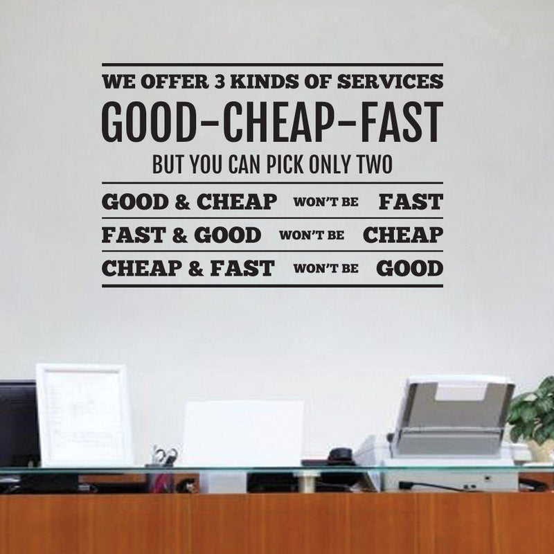 Funny Quote Wall Sticker And Wall Decal For Office