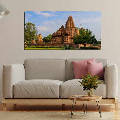 Lakshmana Temple, Khajuraho Print On Canvas Wall Painting