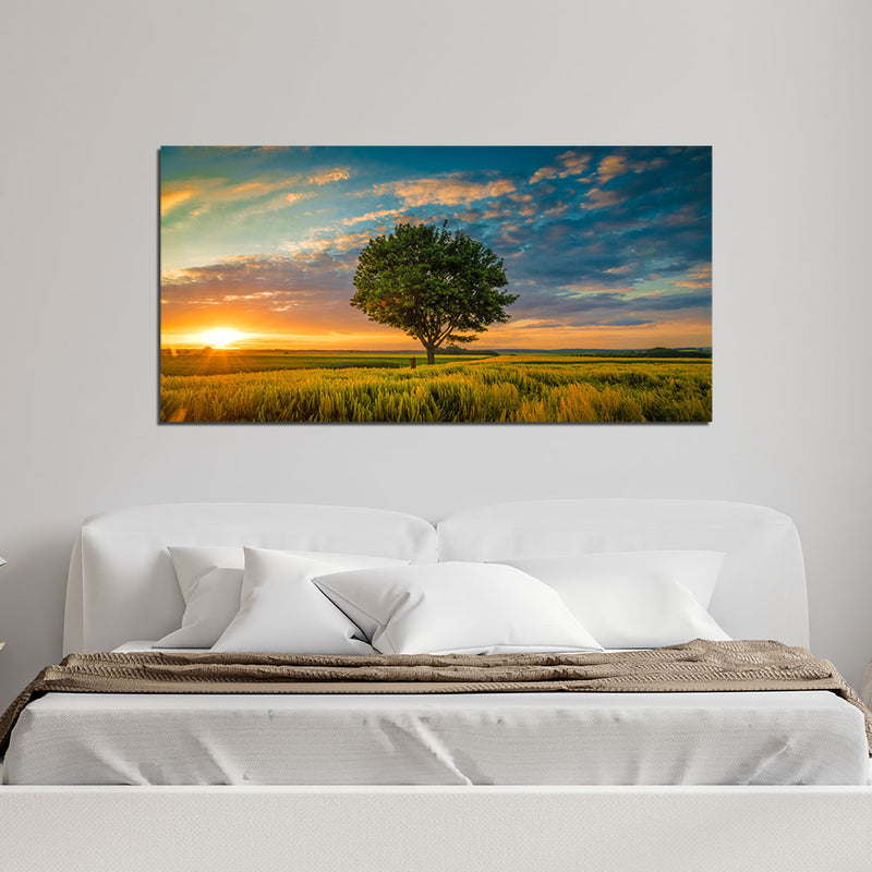 Beautiful Sunset Nature Canvas Wall Painting