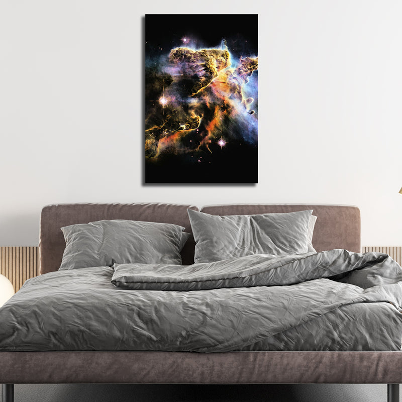 Galaxy Print On Canvas Wall Painting