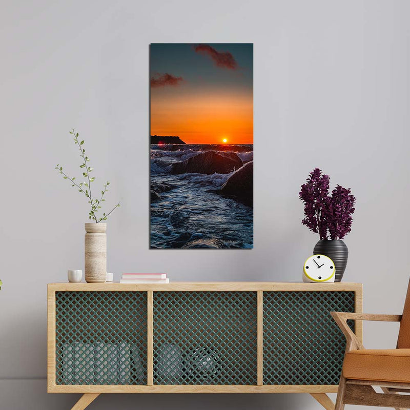 Ocean View Print On Canvas Wall Painting
