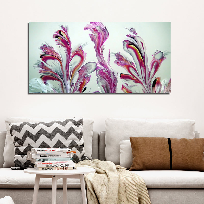 Abstract Floral Canvas  Wall Painting