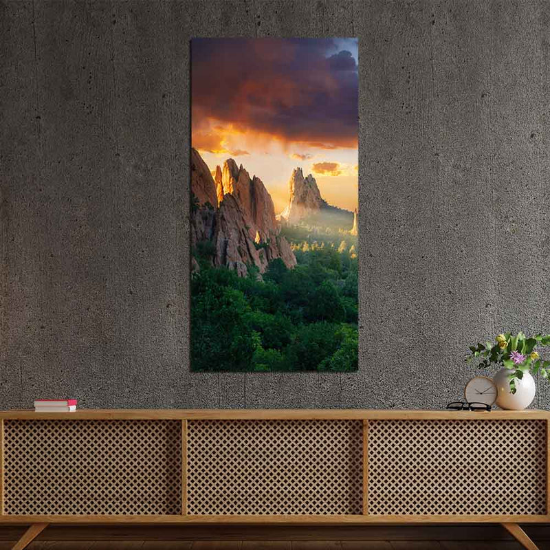 Mountain Forest  Canvas Wall Painting