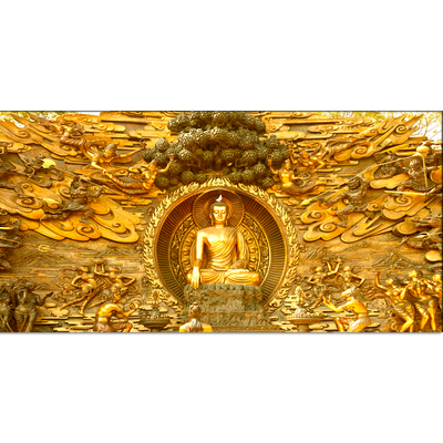 Golden Buddha Canvas Wall Painting