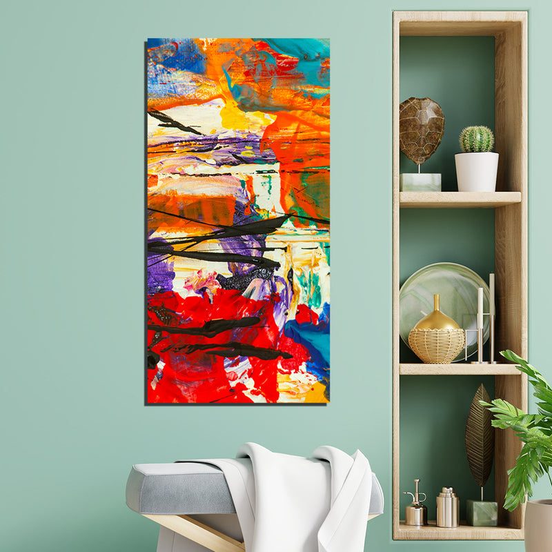 Beautiful Colourful Abstract Canvas  Wall Painting