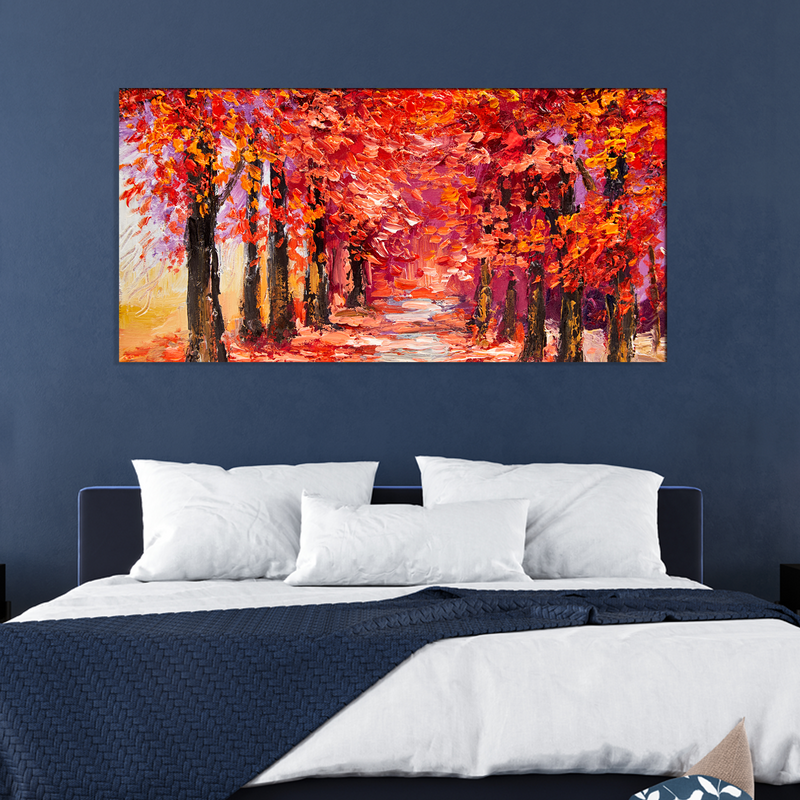 Autumn Forest Canvas Wall Painting