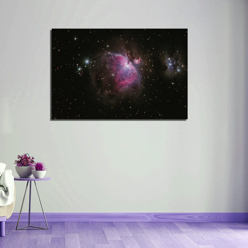 Galaxy Print On Canvas Wall Painting