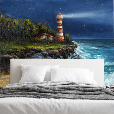 Lighthouse Digitally Printed Wallpaper