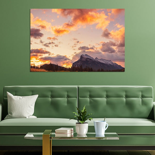 Mountain & Sky View Canvas Wall Painting
