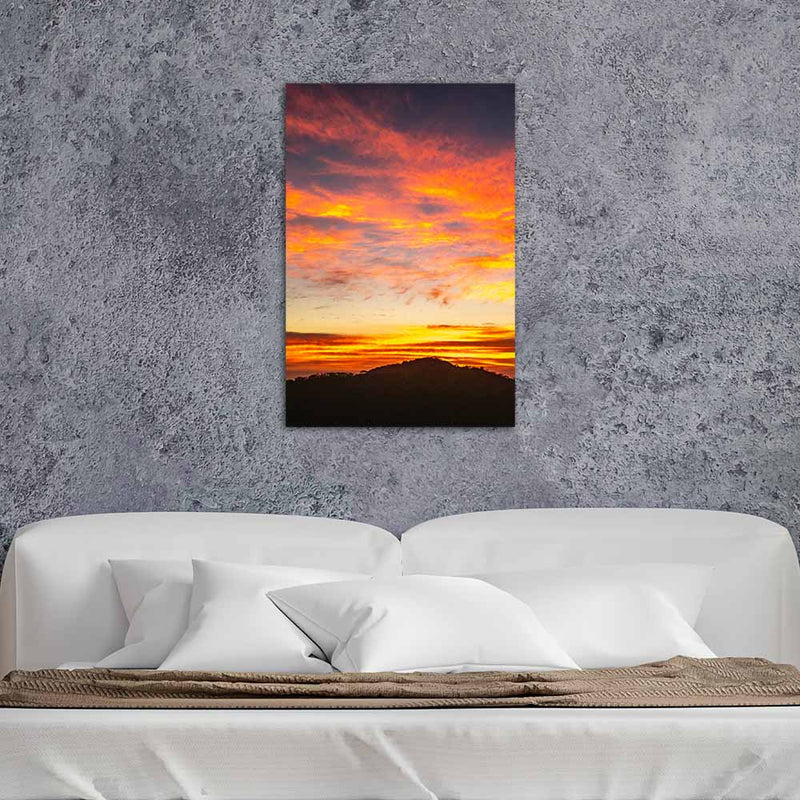 Golden View In Sunset Canvas Wall Painting