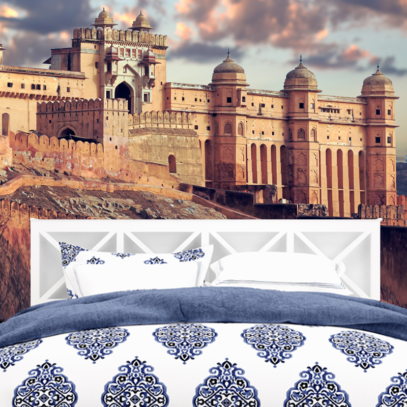 Amer Fort Digitally Printed Wallpaper