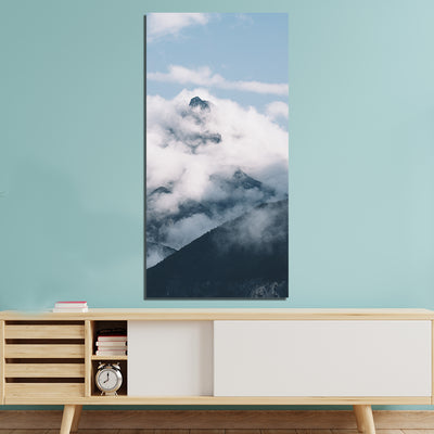 Beautiful Hill Station Print On Canvas Wall Painting