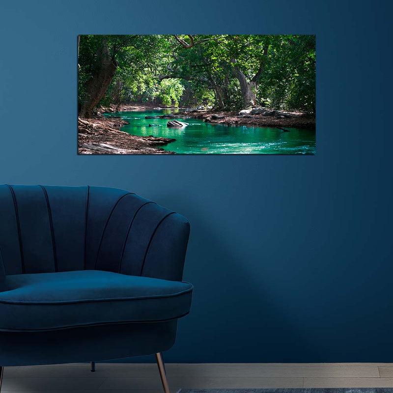 Forest Scenery Print On Canvas Wall Painting