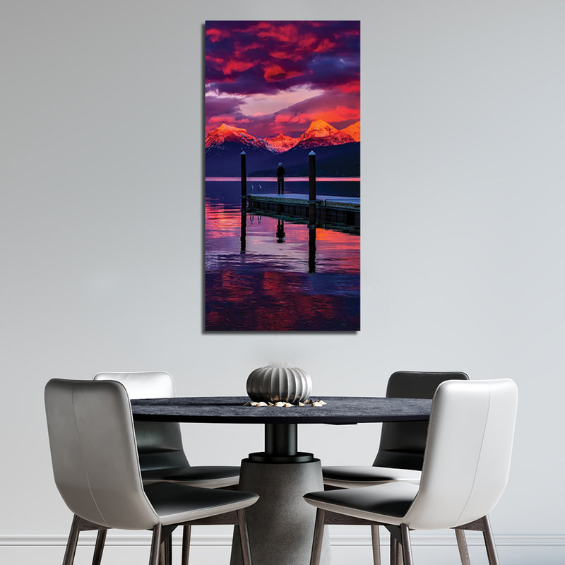 Colourfull Sunset View Canvas Wall Painting