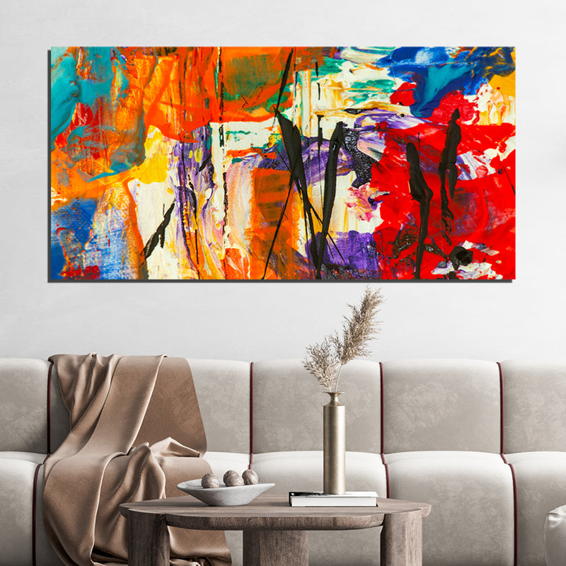 Beautiful Colourful Abstract Canvas Wall Painting