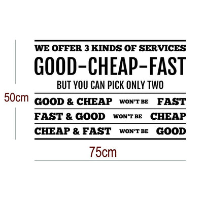 Funny Quote Wall Sticker And Wall Decal For Office