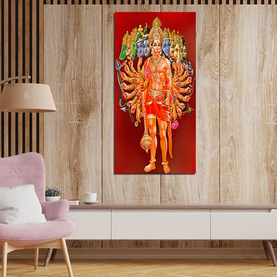 Eka dash mukhi hanuman ji maharaj Canvas Wall Painting