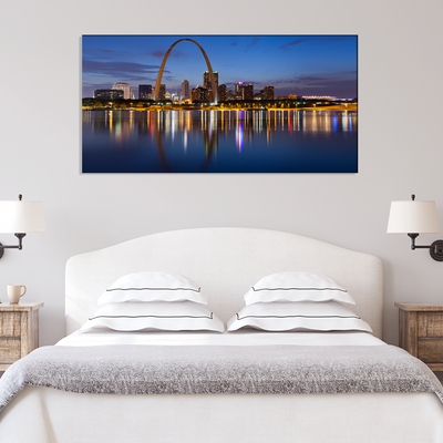 City Lake View Canvas Wall Painting