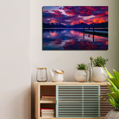 Beautiful View Print On Canvas Wall Painting