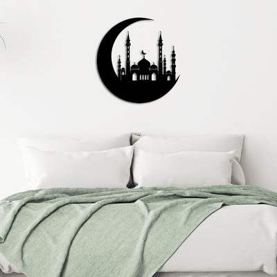 Eid Mubarak Wooden Wall Hanging, Wooden Wall Decoration