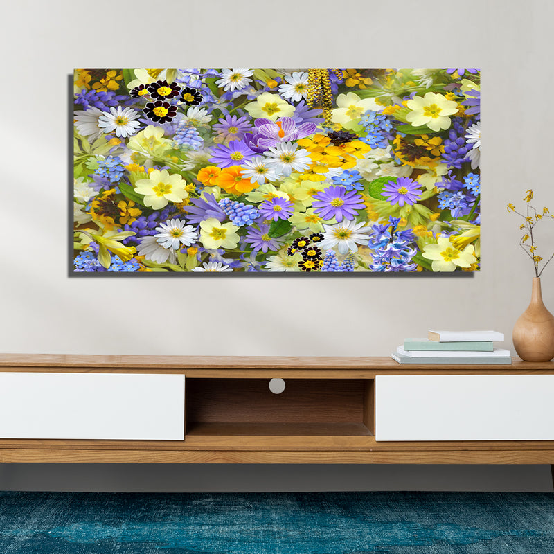 Abstract Flower Canvas Wall Painting