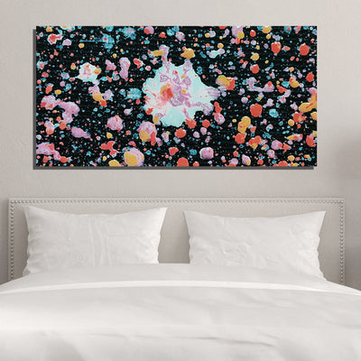 Black Abstract Canvas  Wall Painting