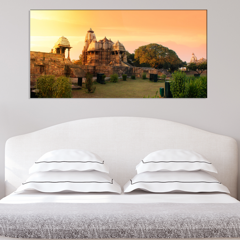 Khajuraho Temple Canvas Wall Painting
