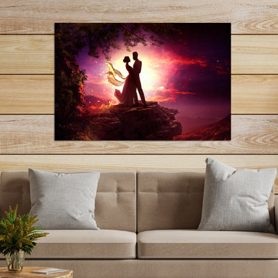 Dancing couple Looking At Each Other Wall Painting On Canvas