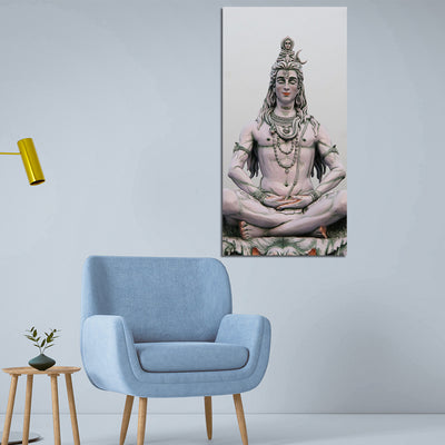 Lord Shiva Print On Canvas Wall Painting