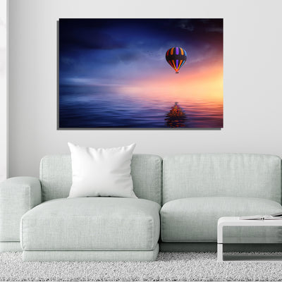 Hot Air Balloon Canvas Wall Painting