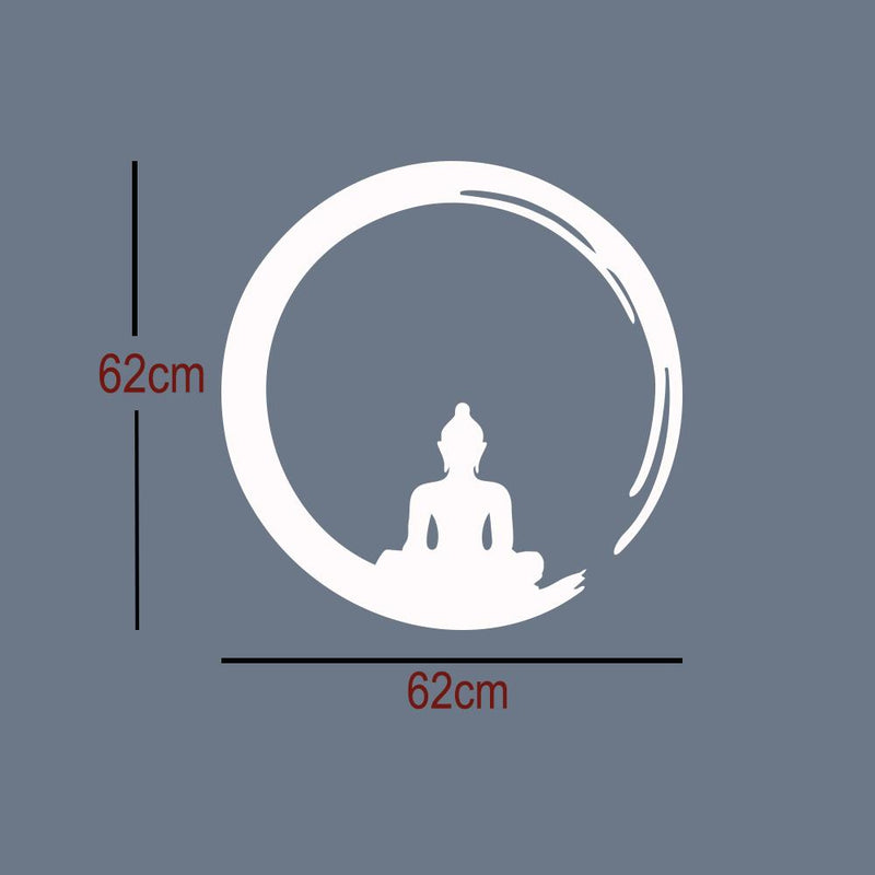 Buddha inside Zen Circle Wall Sticker