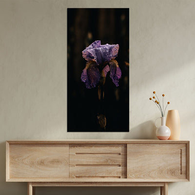 Irises Flower Print On Canvas Wall Painting