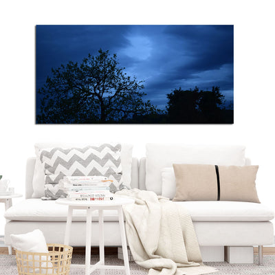 Blue Sky Night Scenery Canvas Wall Painting