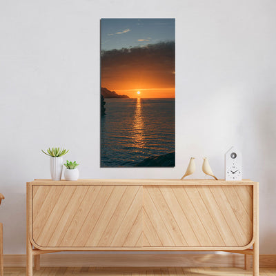 Beautiful Sunset View Printed On Canvas Wall Painting