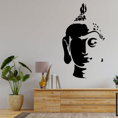 God Gautam Buddha Premium Quality Wall Sticker