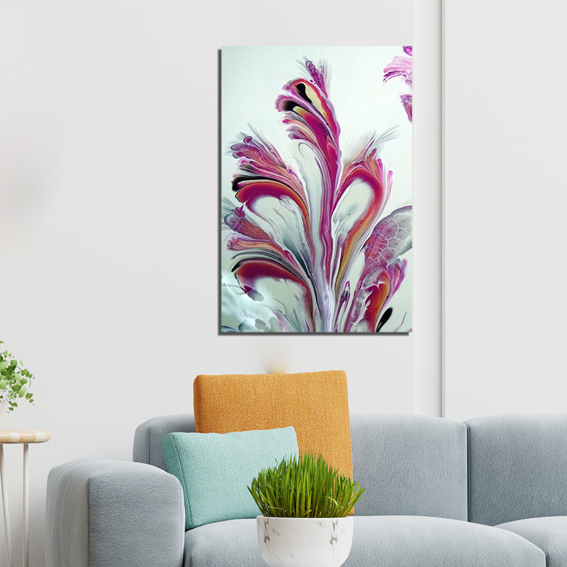 Abstract Floral Canvas Wall Painting