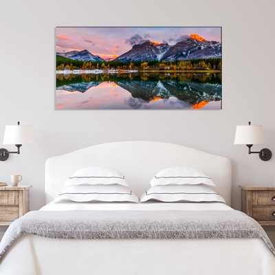 Colorful Weather Mountain View Canvas Wall Painting