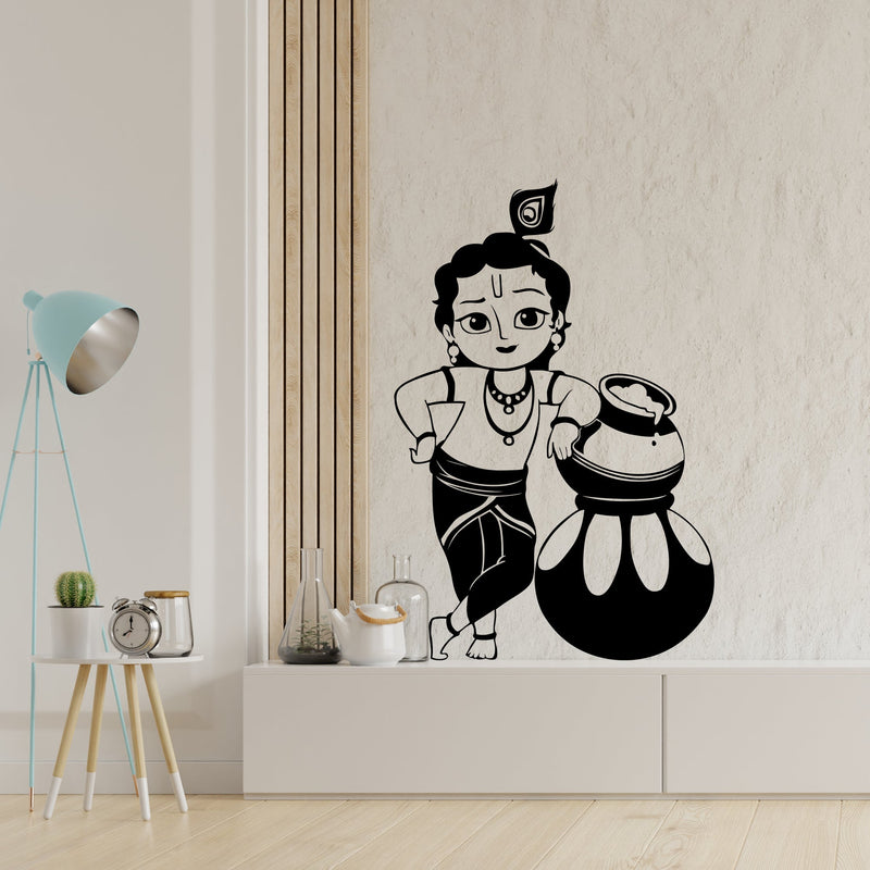 Bal Krishna Premium Quality Wall Sticker and Wall Decal