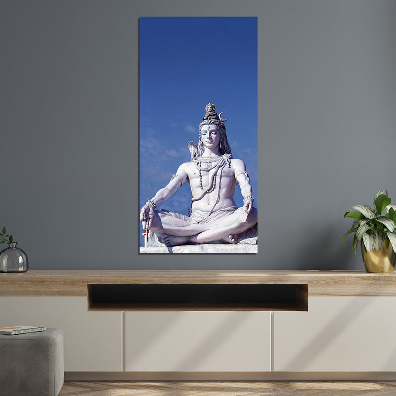 Lord Mahadev Print On Canvas Wall Painting