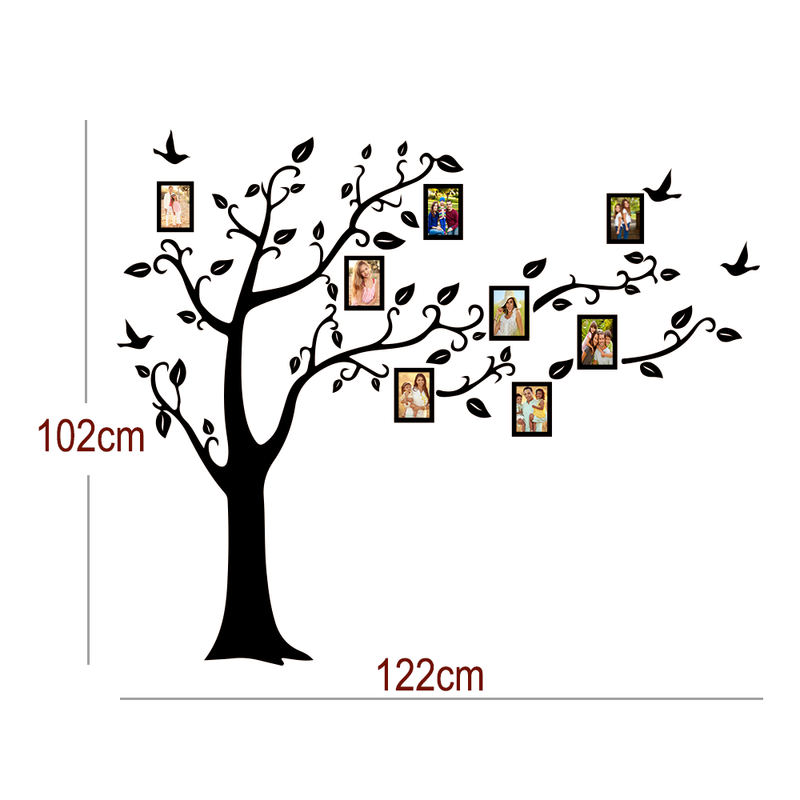 Family Tree Black Wall Sticker