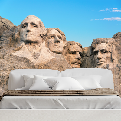 Mount Rushmore Rock Art Digitally Printed Wallpaper