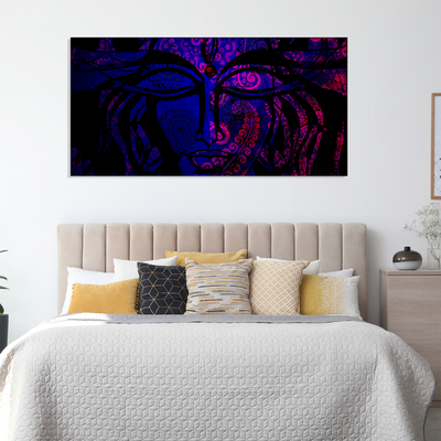 Lord Shiva Mandala Canvas Wall Painting