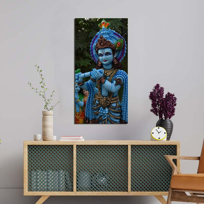 Krishna Ji Print On Canvas Wall Painting